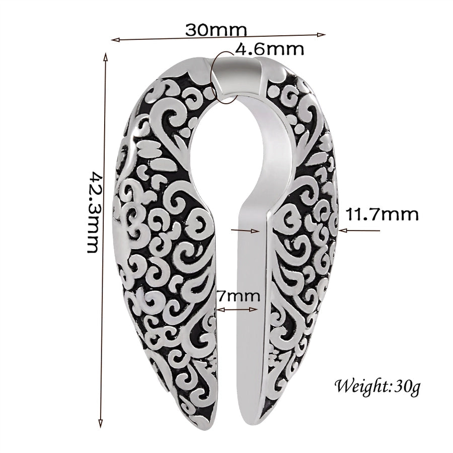 1 Piece Casual C Shape Animal Circle 304 Stainless Steel 18K Gold Plated Stainless Steel Earrings