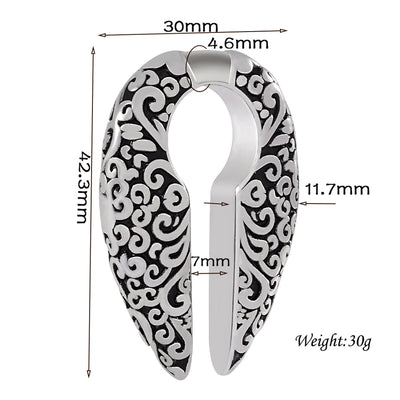 1 Piece Casual C Shape Animal Circle 304 Stainless Steel 18K Gold Plated Stainless Steel Earrings