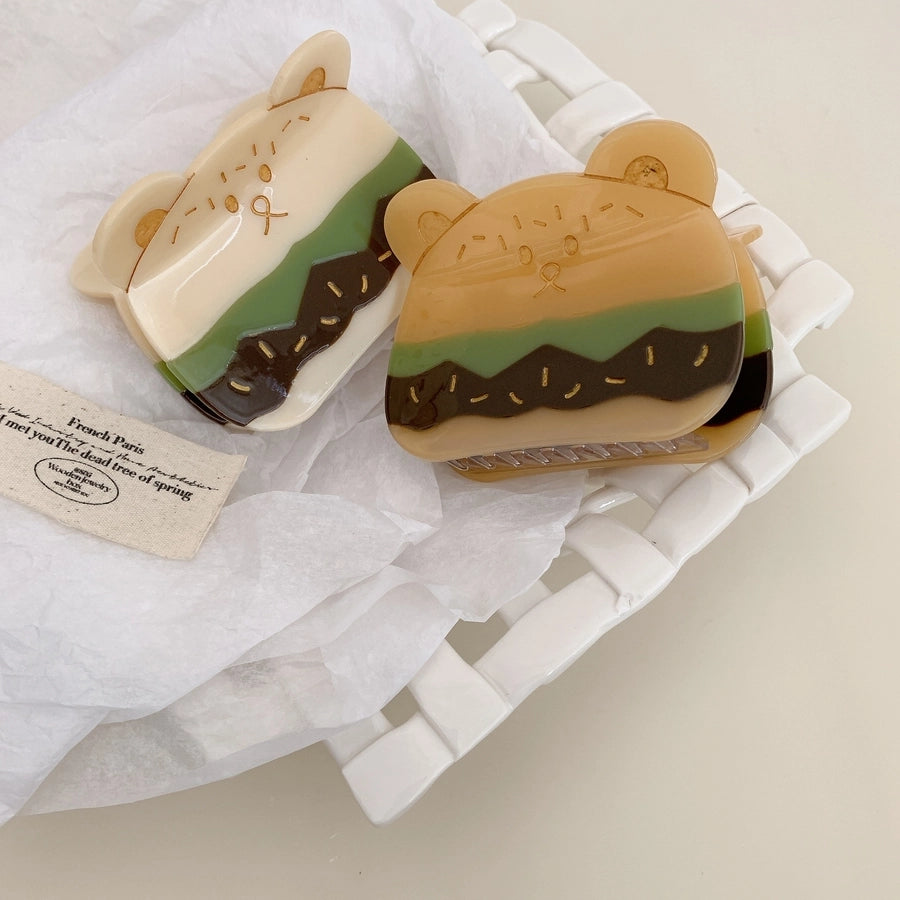 Women's Cute Hamburger Acetic acid sheets Hair Claws