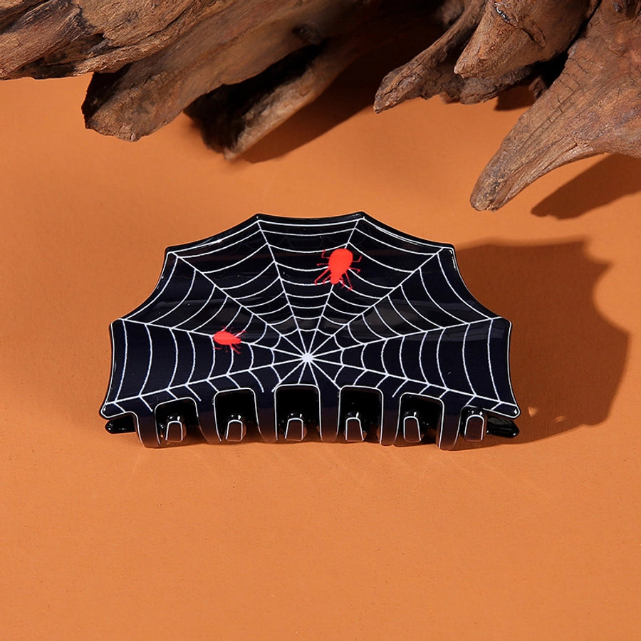 Halloween Casual Simple Style Women's Spider Spider Web Arylic Hair Claws