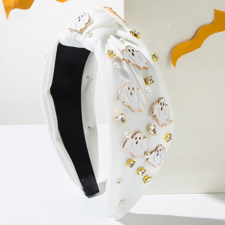 Women's Cute Simple Style ghost Alloy Cloth Glass Hair Band