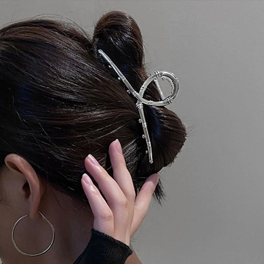 simple style geometric artificial pearl handmade hair claws 1 piece