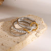 Jewelry Simple Style Classic Style Geometric 304 Stainless Steel Rings
