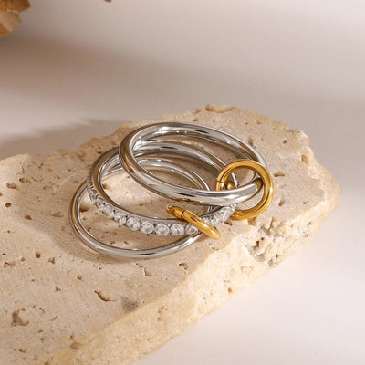 Jewelry Simple Style Classic Style Geometric 304 Stainless Steel Rings
