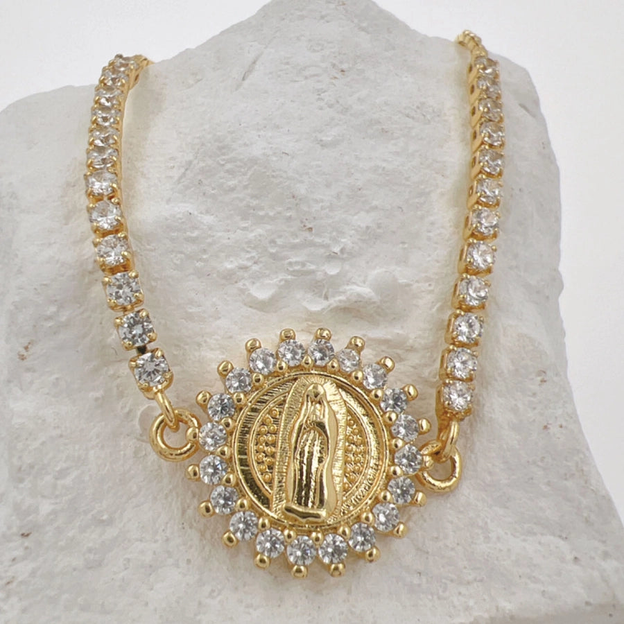 Copper Faith Round Bracelets