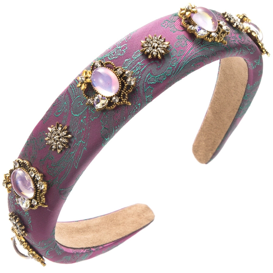 Women's Vacation Modern Style Classic Style Flower Alloy Cloth Glass Inlay Glass Hair Band