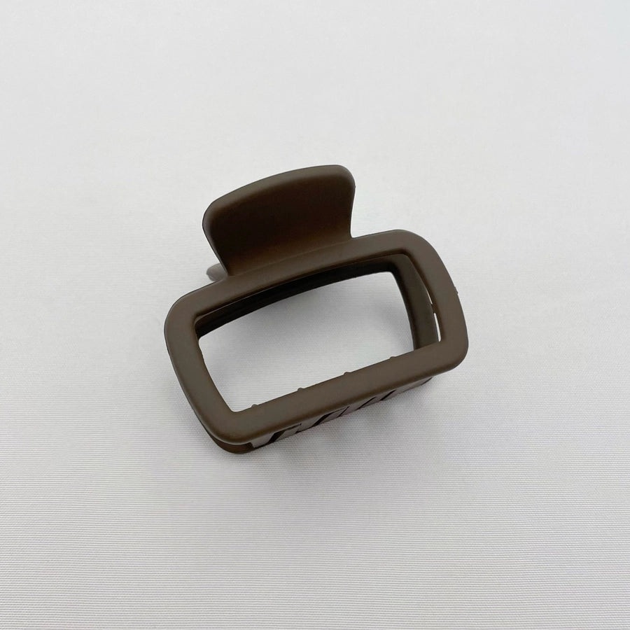 Simple square frosted rubber paint clip large small size back head high horsetail shark clip hair accessories hair clip