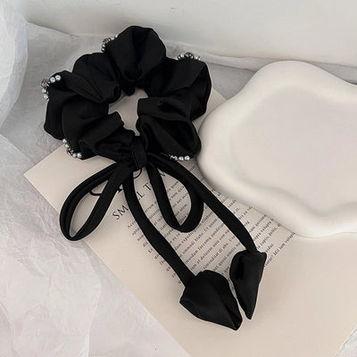 Women's Lady Solid Color Cloth Hair Tie