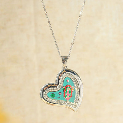 Jewelry Elegant Heart Shape 304 Stainless Steel Zircon Inlay Stainless Steel Jewelry Sets