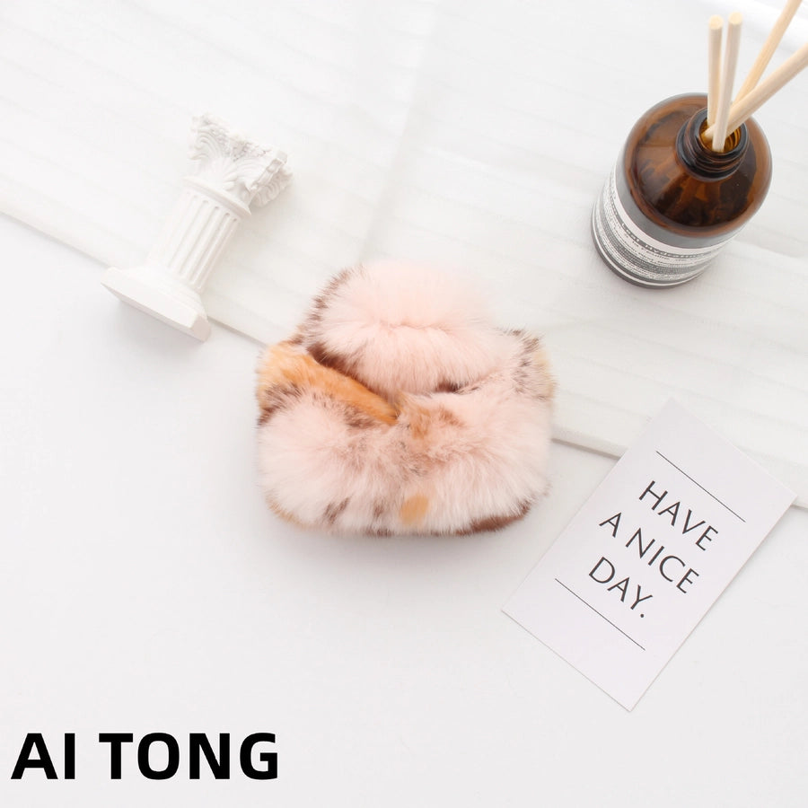 Women's Simple Style Classic Style Solid Color rabbit fur Hair Claws