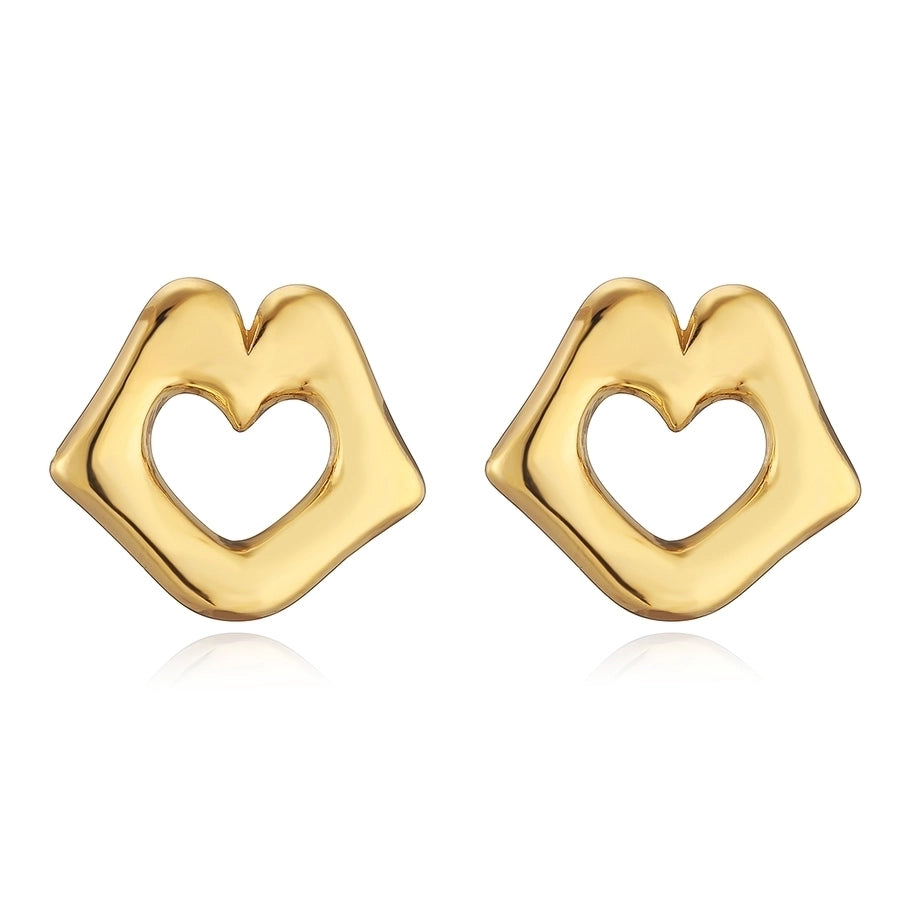 1 Pair Retro Simple Style Commute Geometric Oval Plating 304 Stainless Steel Ear Studs