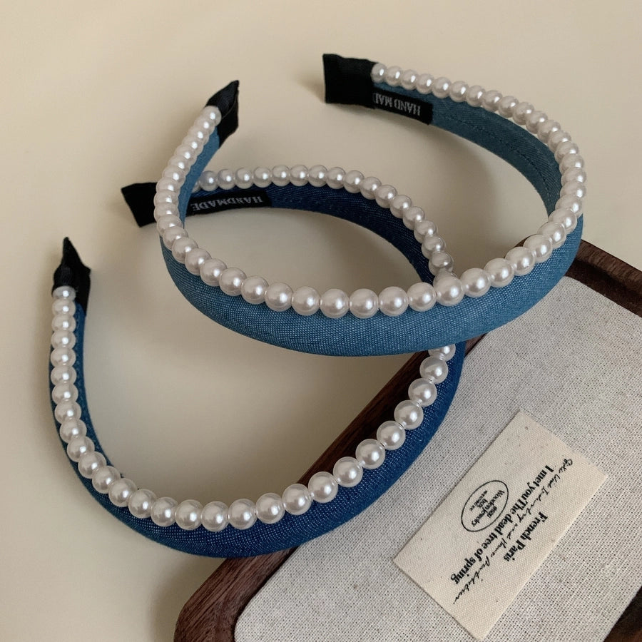 Women's Elegant Simple Style Solid Color Cloth Hair Band