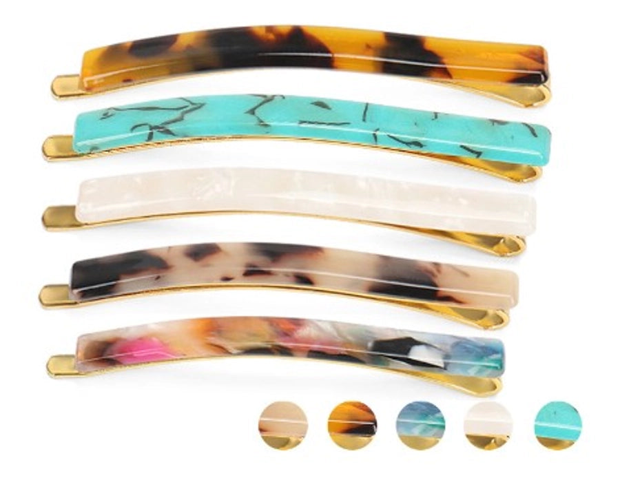 japanese style colorful acetic acid sheets hair clip 1 piece