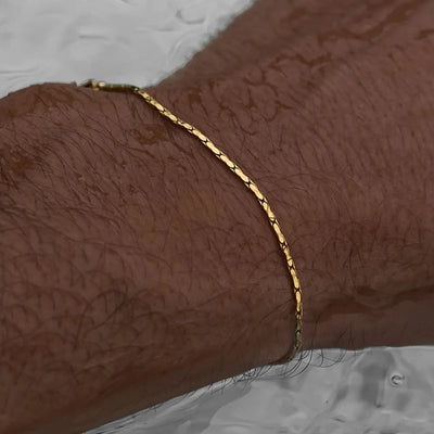 Vacation Simple Style Classic Style Solid Color 304 Stainless Steel 18K Gold Plated White Gold Plated Bracelets In Bulk
