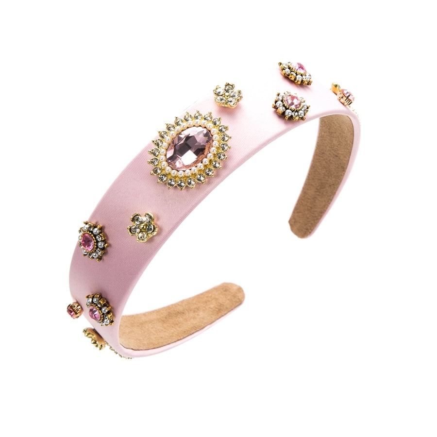 european and american new baroque fashion simple headband women's pearl diamond flower beautiful headband women's fashion hair accessories batch