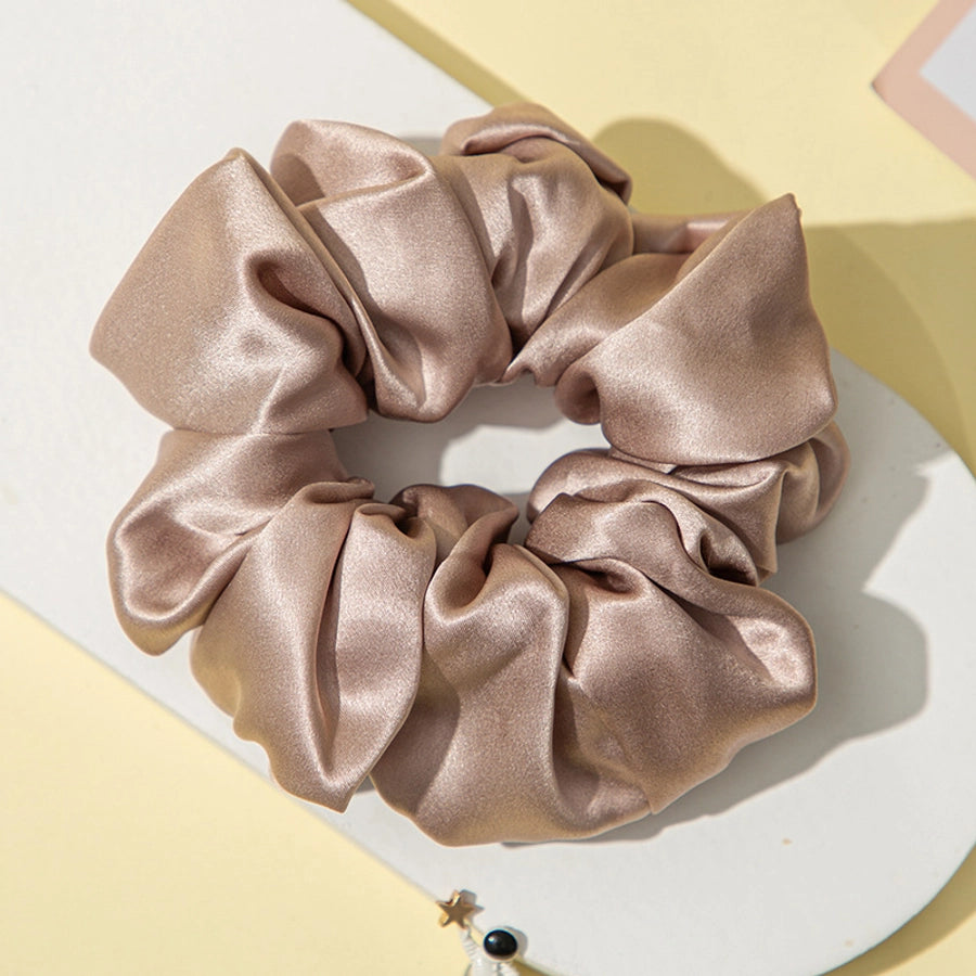 Strictly Selected 19 Mm Silk Hair Band Hair Ring Head Flower 100%  Silk Large Intestine Hair Ring Bright Color Hair Accessories Light Luxury Gift