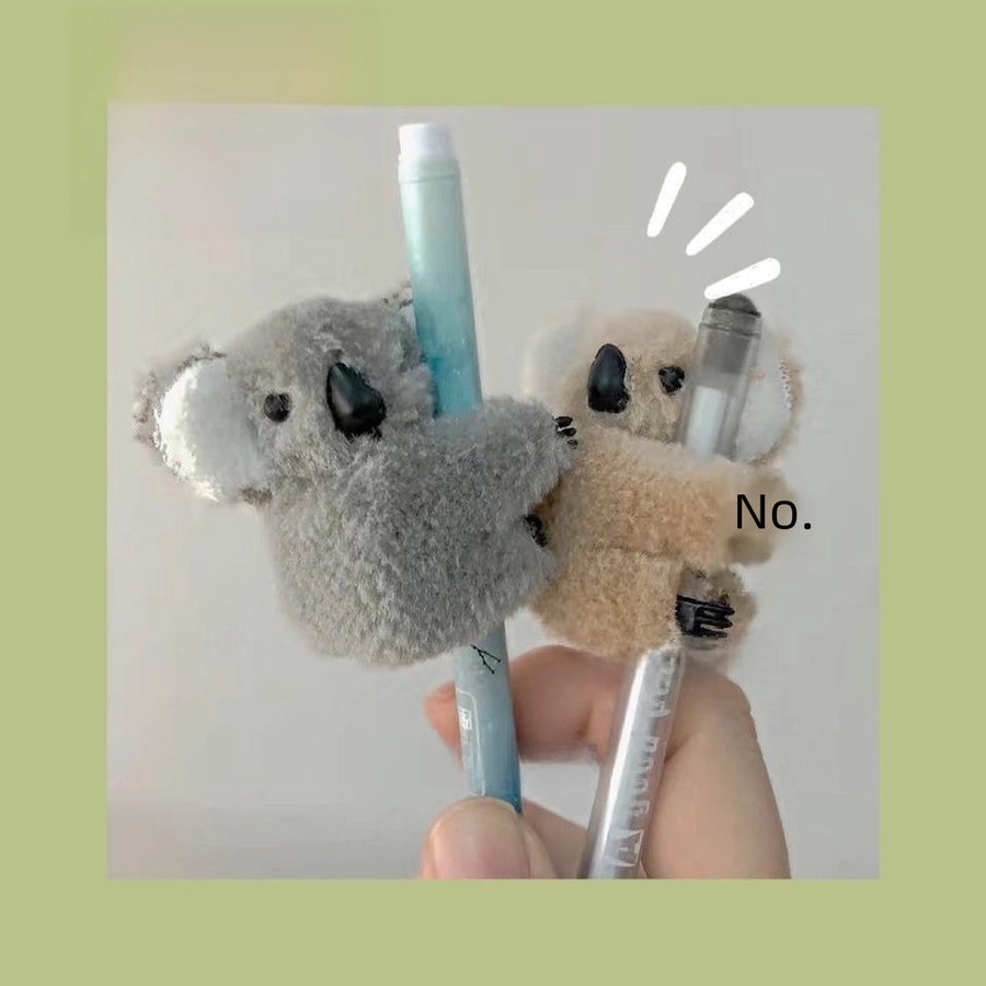Internet Celebrity  Cartoon Three-Dimensional Plush Koala Hairpin Side Clip Banana Clip Clip Photo Cute Hair Accessories