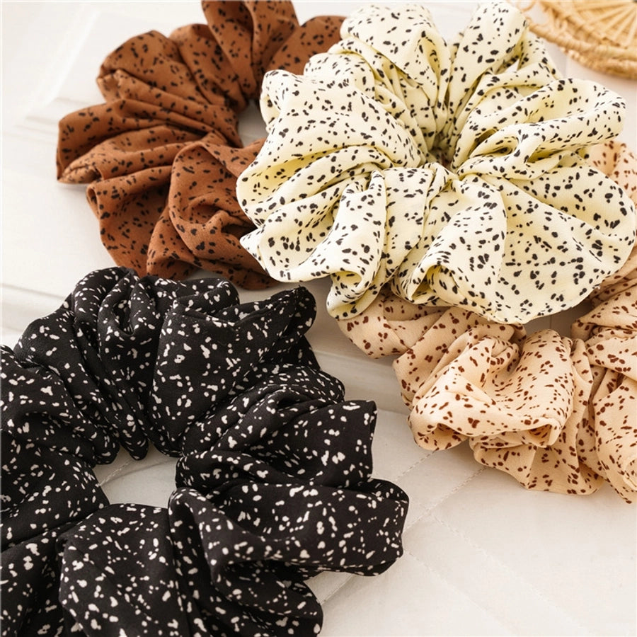 fashion polka dots cloth hair tie 1 piece