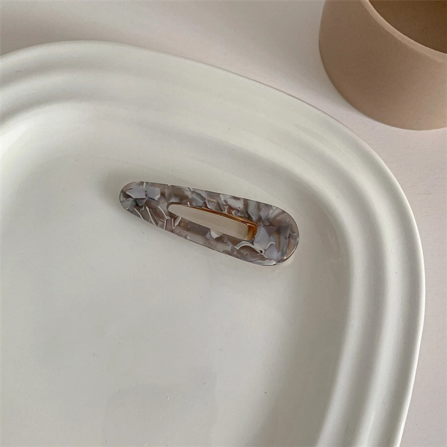 simple style flower acetic acid sheets printing hair clip 1 piece