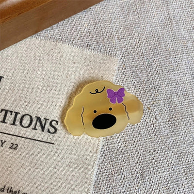 Women's Cartoon Style Cute Dog Arylic Hair Clip