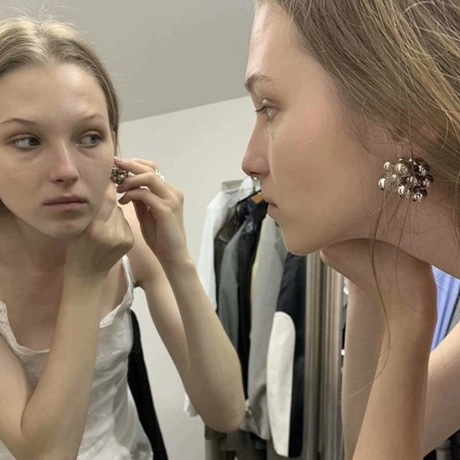 1 Pair Simple Style Classic Style Solid Color Plating Copper Ear Studs