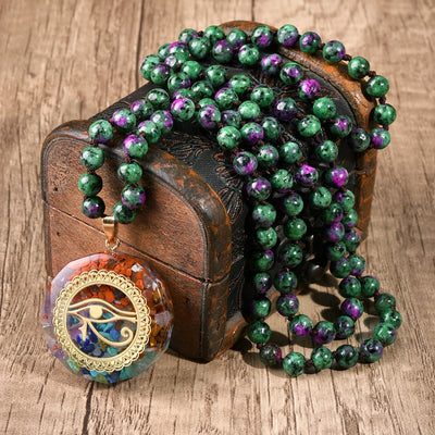 Vintage Style Ethnic Style Moon natural stone Pendant Necklace In Bulk