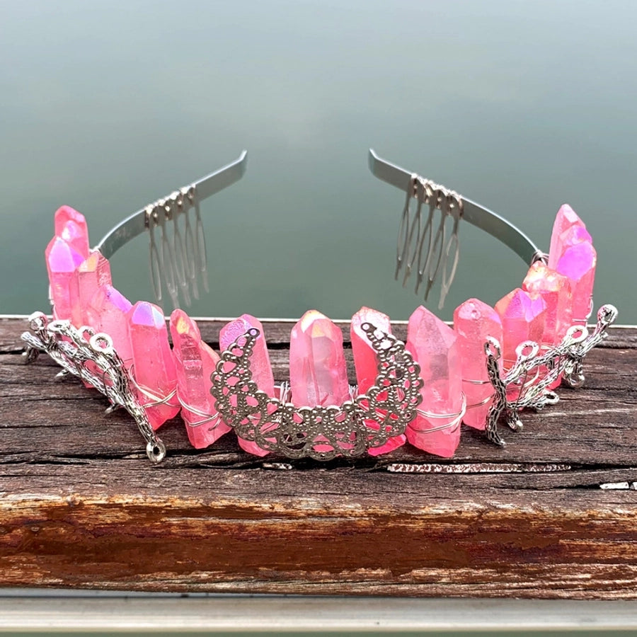fashion moon crown alloy hollow out crown