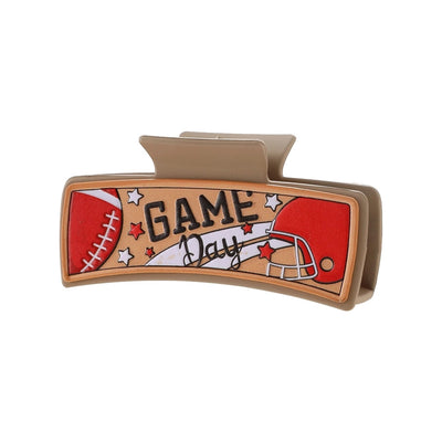 Women's Casual Preppy Style Simple Style Letter Rugby Pu Leather Hair Claws