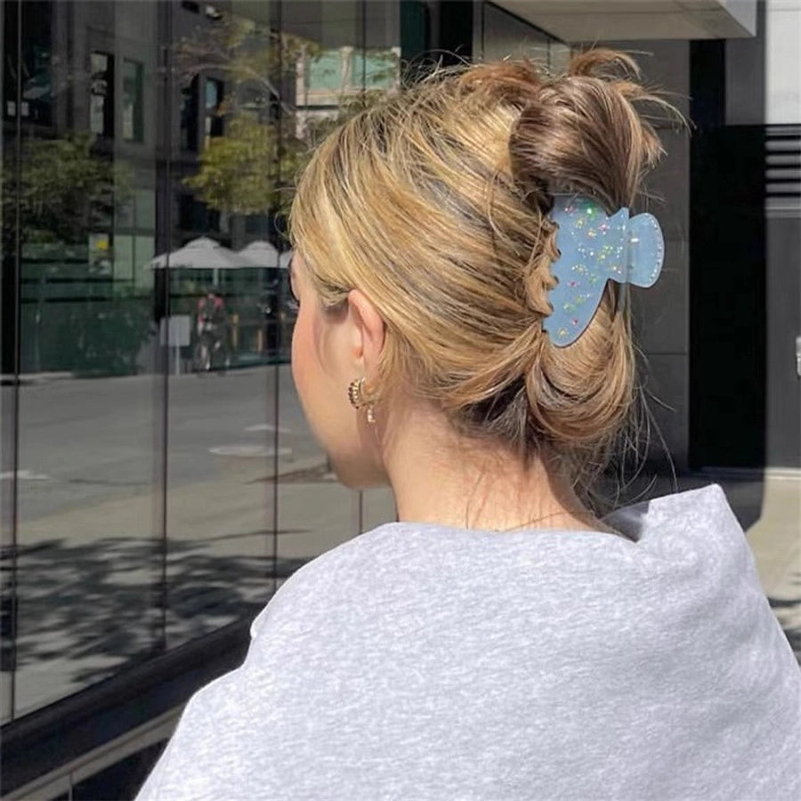 retro classic style geometric acetic acid sheets inlay rhinestones hair claws