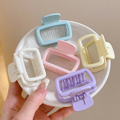 women's simple style geometric arylic hair claws