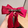 women's sweet simple style bow knot cloth hair clip