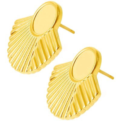 1 Pair Basic Simple Style Geometric Plating 304 Stainless Steel Ear Studs