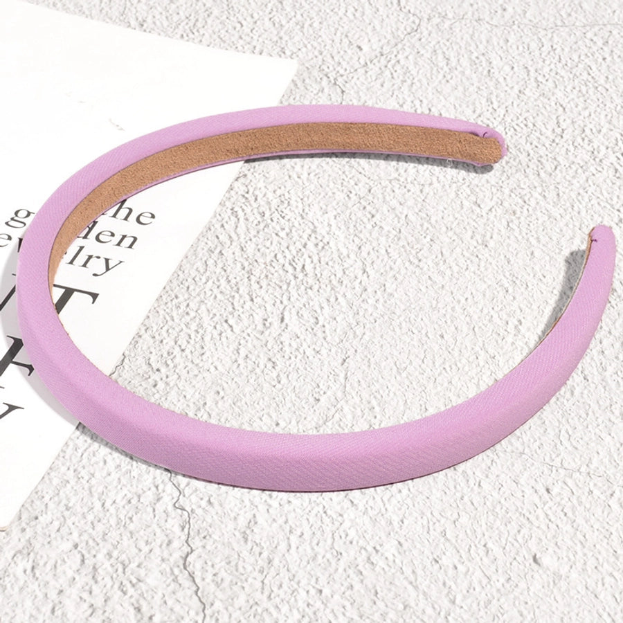 fashion candy color solid color sponge wide-sided headband