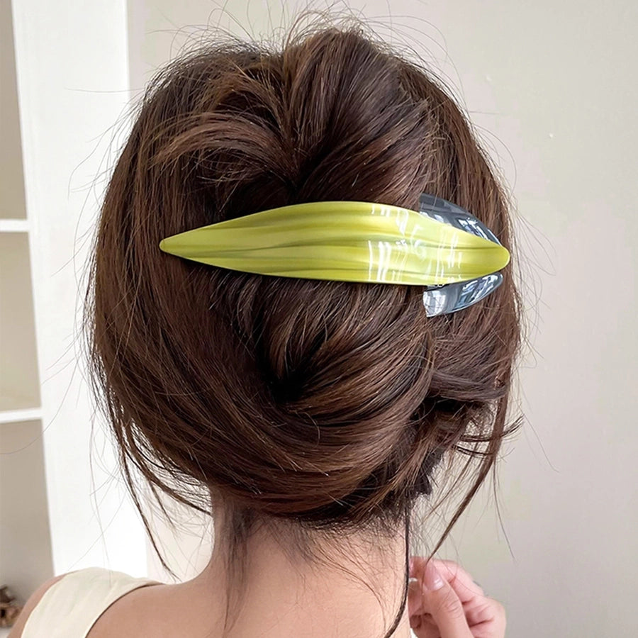 Women's Modern Style Classic Style Geometric Solid Color Arylic Hair Clip
