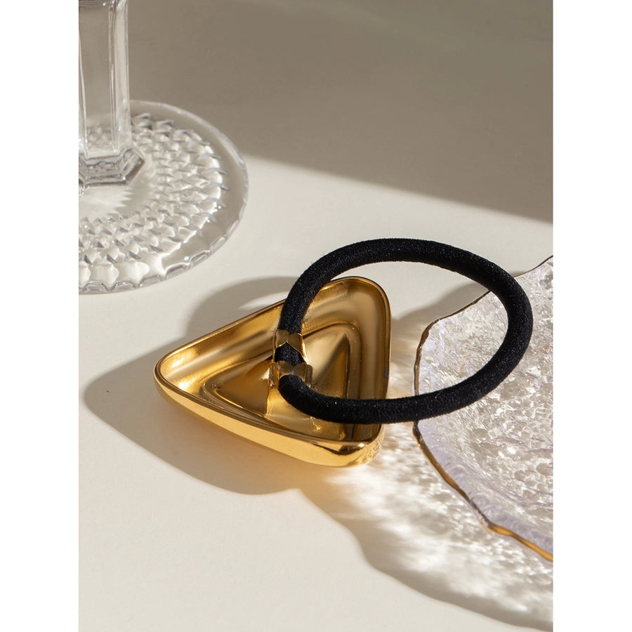 Women's IG Style Triangle 304 Stainless Steel Plating Hair Tie