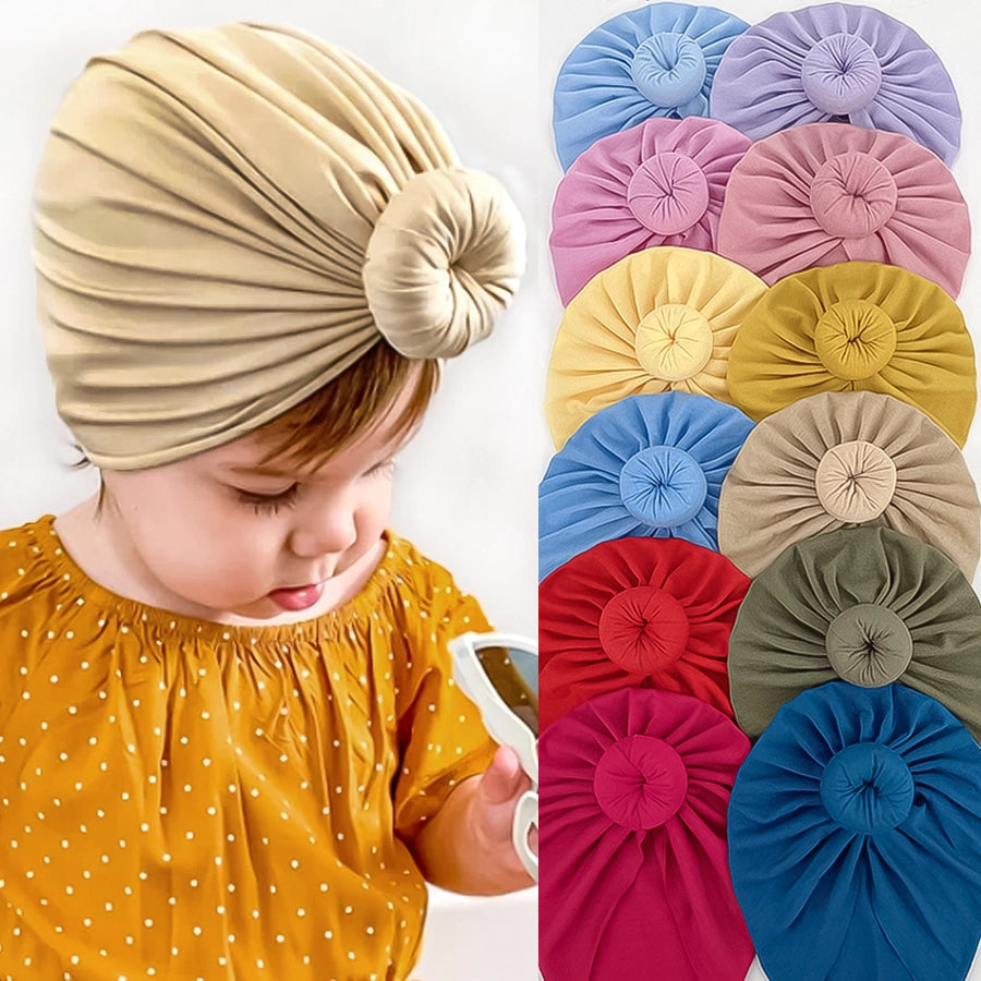 fashion solid color pom poms baby clothes
