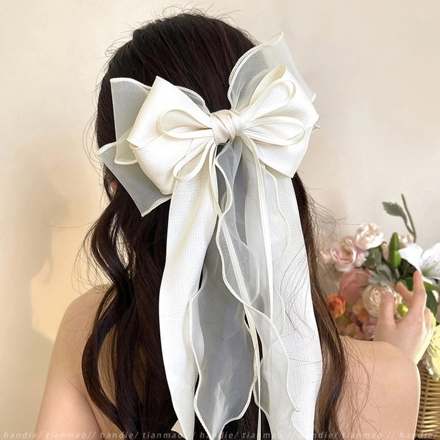 Women's Simple Style Classic Style Bow Knot Alloy Cloth Hair Clip