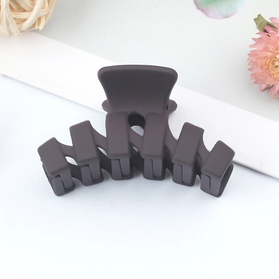 simple style solid color arylic stoving varnish hair claws 1 piece