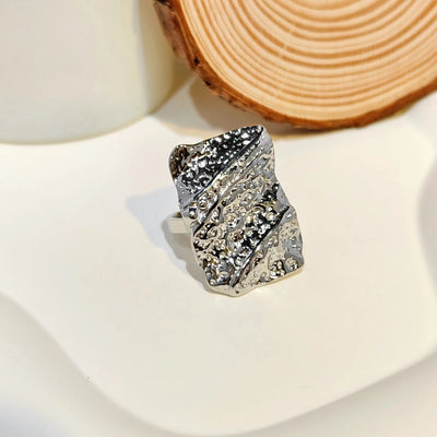 Jewelry Retro Simple Style Geometric 304 Stainless Steel Plating Open Rings