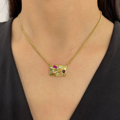 Jewelry Vintage Style Simple Style Geometric 304 Stainless Steel Plating Pendant Necklace