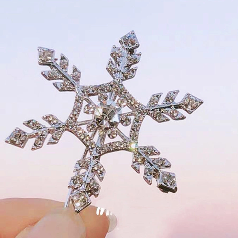 fashion heart shape butterfly snowflake imitation pearl alloy inlay rhinestones hair clip 1 piece