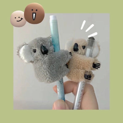 Internet Celebrity  Cartoon Three-Dimensional Plush Koala Hairpin Side Clip Banana Clip Clip Photo Cute Hair Accessories
