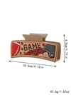 Women's Casual Preppy Style Simple Style Letter Rugby Pu Leather Hair Claws
