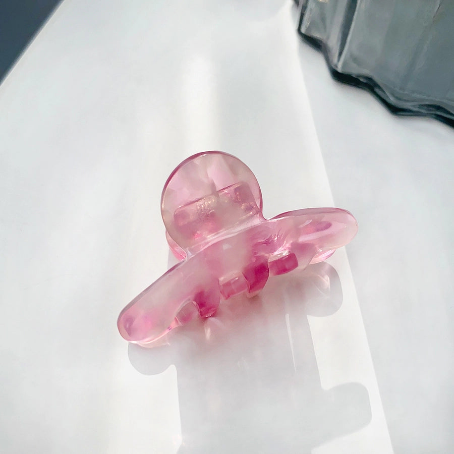 cute color block acetic acid sheets plating hair claws 1 piece