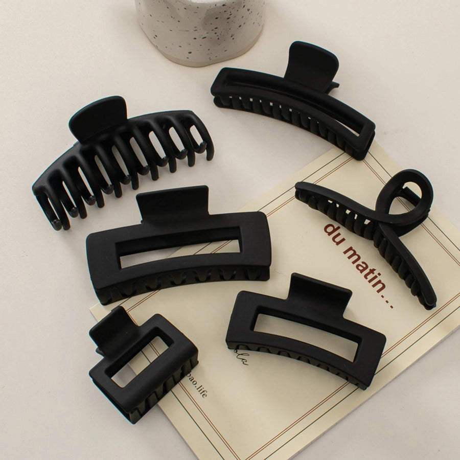 simple style solid color plastic hair claws 1 piece