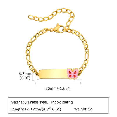 Basic Car Heart Shape Crown 304 Stainless Steel 18K Gold Plated Bracelets In Bulk