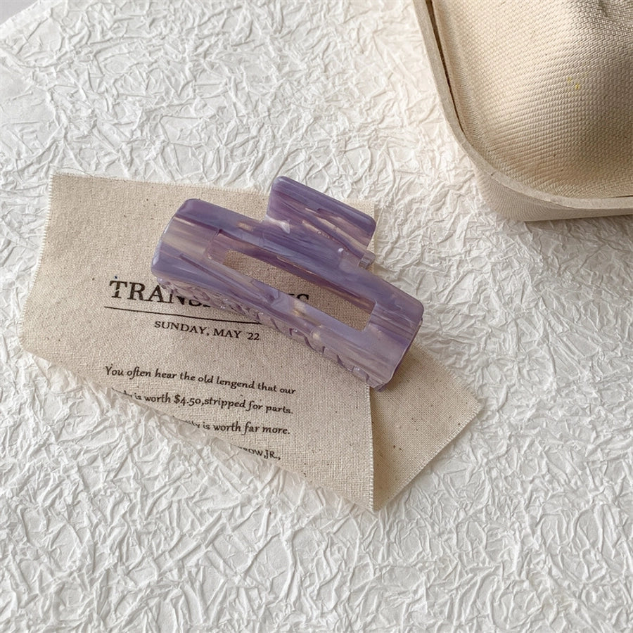 Women's Casual Simple Style Color Block Acetic acid sheets Hollow Out Hair Claws