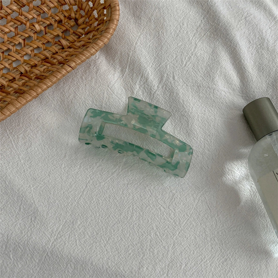 fashion color block acetic acid sheets hair claws 1 piece