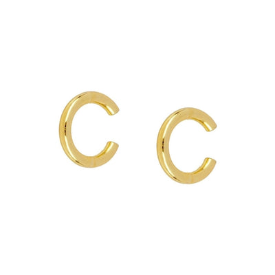 1 Pair IG Style Star Brass Zircon Ear Cuffs Ear Studs