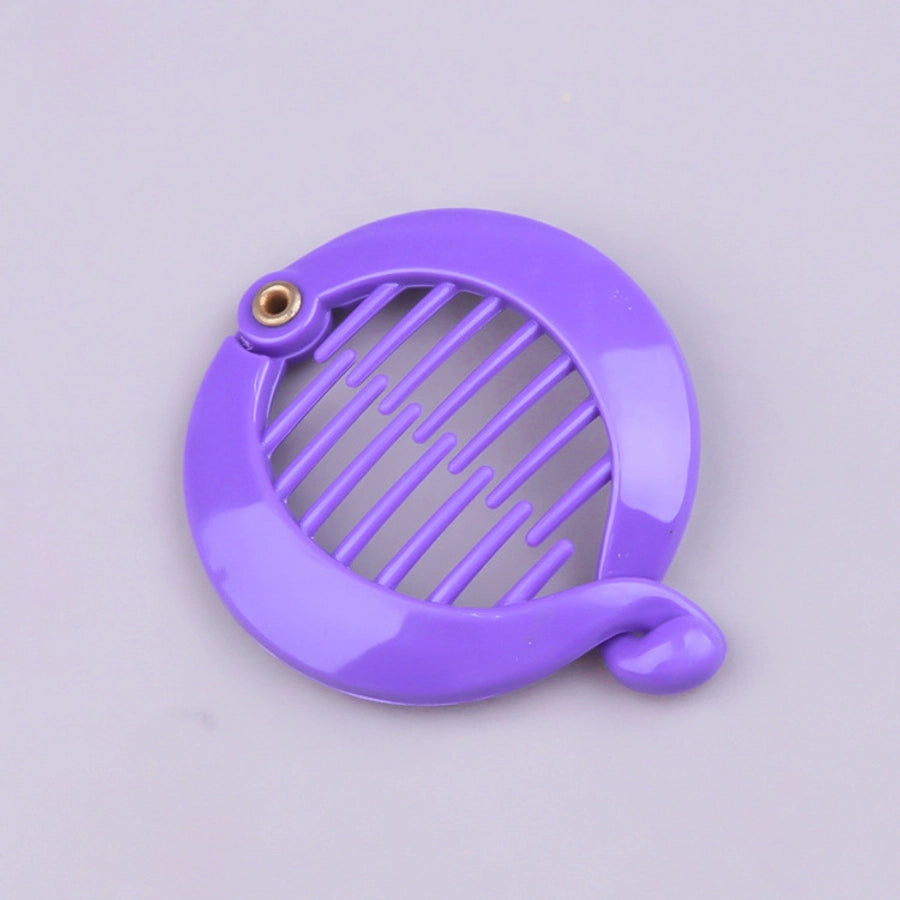 Factory direct  dedicated to simple solid color small round clip banana clip plastic fish clip